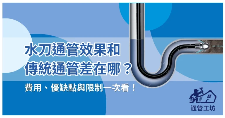 水刀通管真的能通嗎?效果、費用、優缺點與限制一次看!